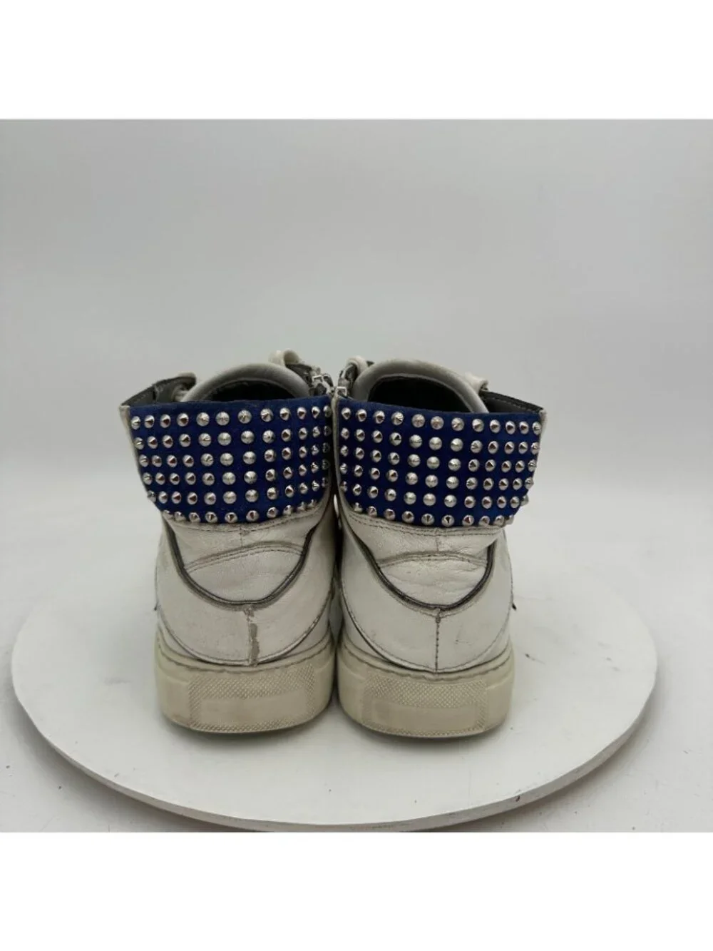 Zadig & Voltaire ZV1747 Women Size 39 US 9 White Leather flora Lightning Shoes - Picture 5 of 13